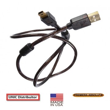 USB to mini USB Audiophile cable, 5 m